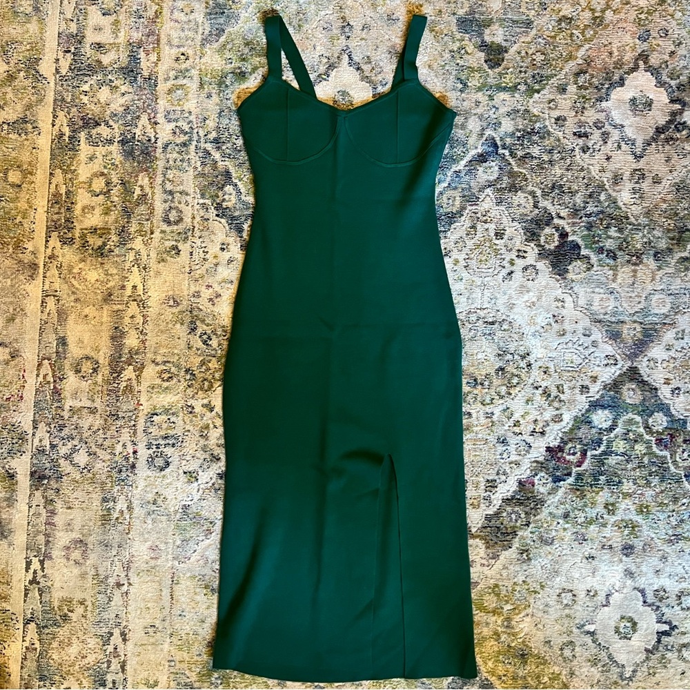 Corset Midi Sweater Dress